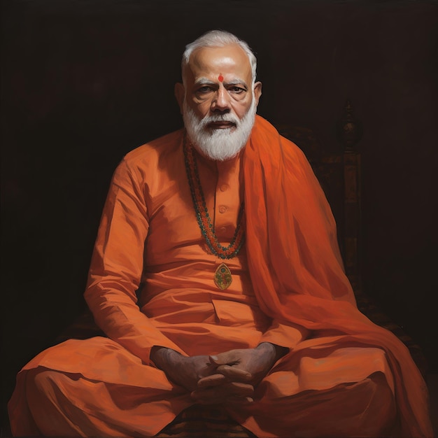 Photo illustration of narendra modi