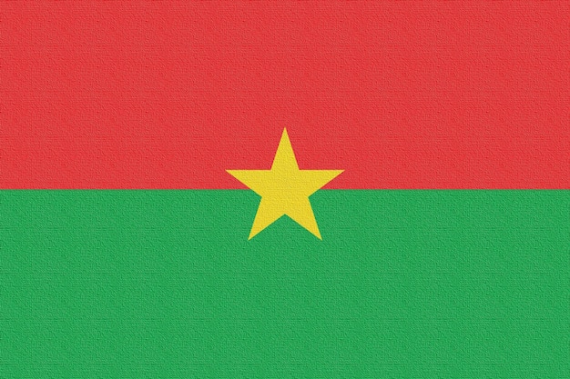 Illustration of the national flag of burkinafaso