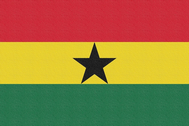 Illustration of the national flag of Ghana