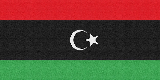 Illustration of the national flag of Libya