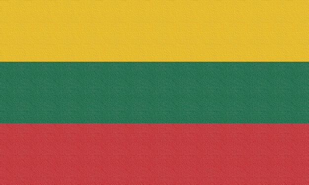 Photo illustration of the national flag of lithuania