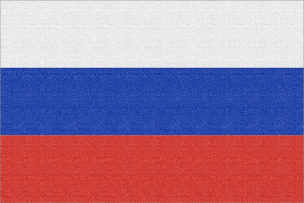 Illustration of the national flag of Russia