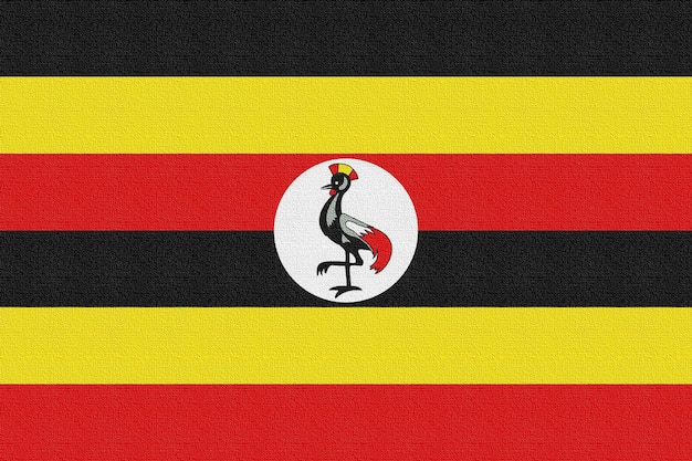 Illustration of the national flag of Uganda