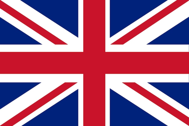 Illustration of national flag of United Kingdom GB