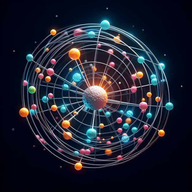 Illustration of a negative ion or atom