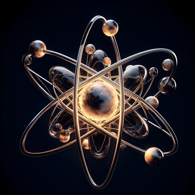 Illustration of a negative ion or atom