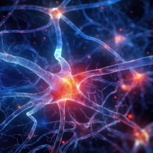 Photo illustration neurotransmitter nervous system