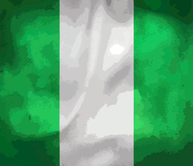 Photo illustration of the nigeria flag