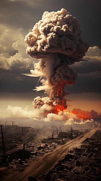 Иллюстрация ядерной мировой войны