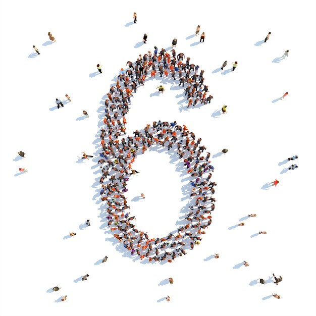 Photo illustration of a number