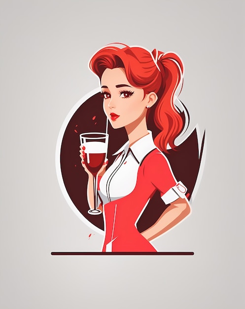 illustration_of_bar_girl