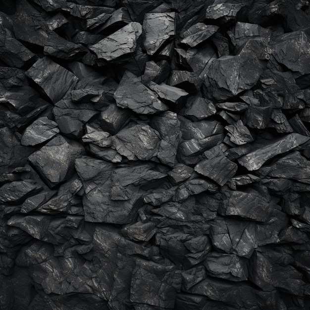 Фото Иллюстрация черного или темно-серого грубого зернистого каменного фона