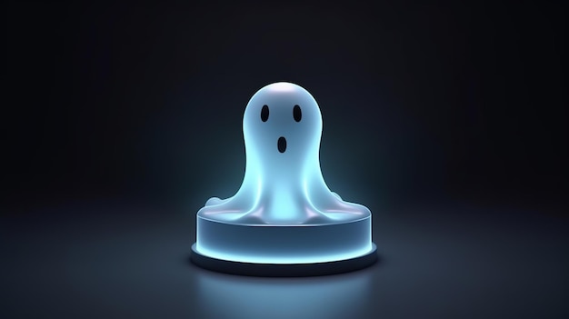 Фото Иллюстрация призрака хэллоуина generative ai