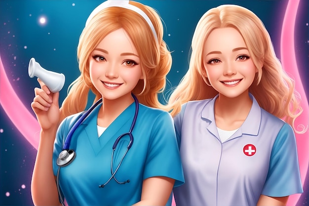 illustration_of_Smiling_nurse