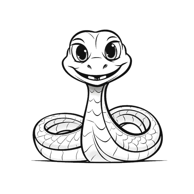Фото Иллюстрация змеи