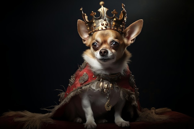 иллюстрация собаки в короле oitfit