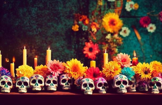 Photo illustration offering of dead in mexico