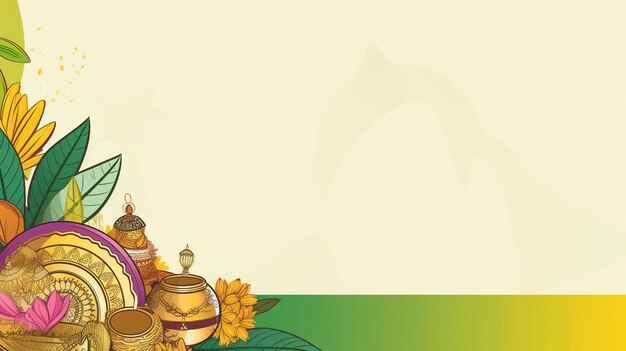 Illustration of Onam festival Generative Ai