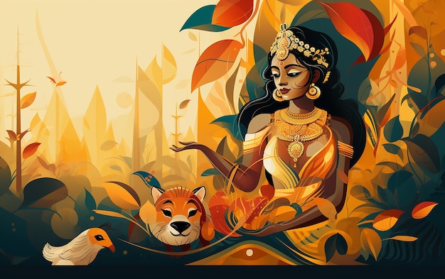 Illustration of Onam Festival