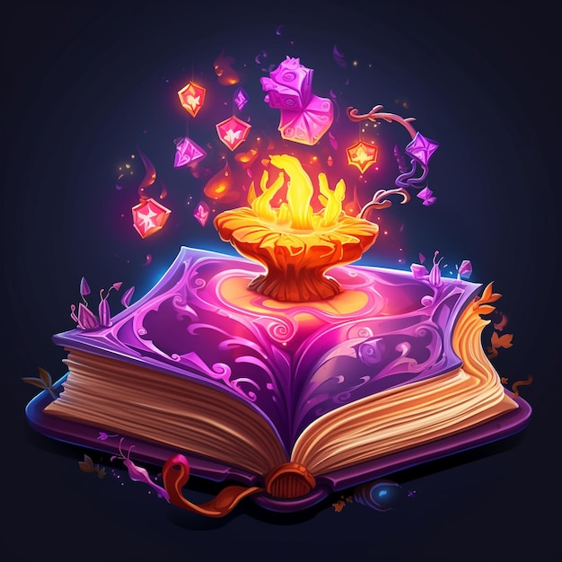 Photo illustration of an open magical book