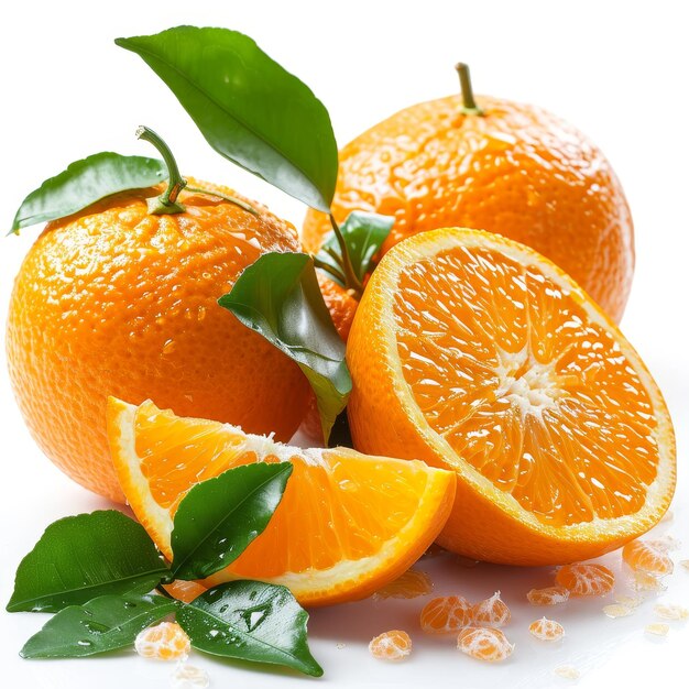 иллюстрация апельсины на белом грунте