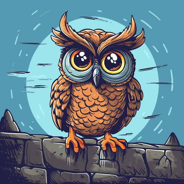 illustration of owl