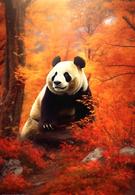 illustration of panda