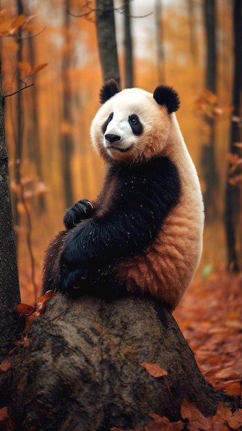 illustration of panda