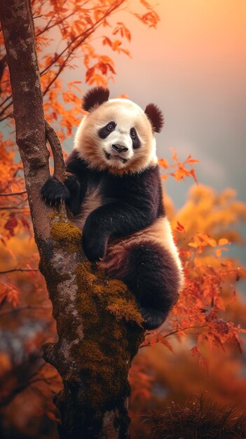 Photo illustration of panda