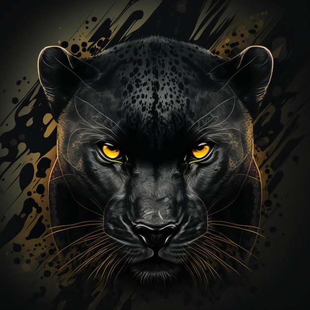 Illustration of panther design