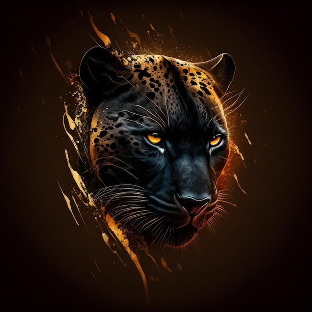 Illustration of panther design