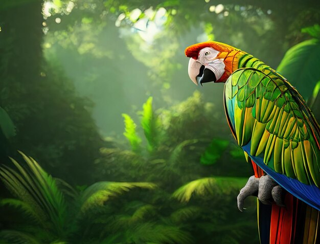 illustration of a parrot