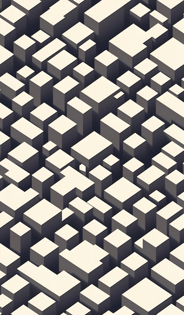 Photo an illustration of a pattern of cubes with the words 