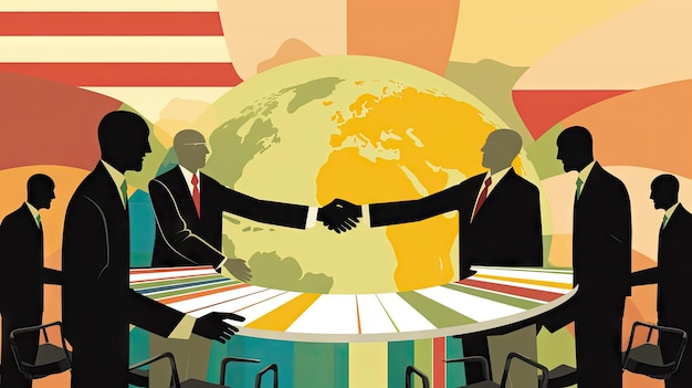 illustration of a Peace Negotiations diplomacy