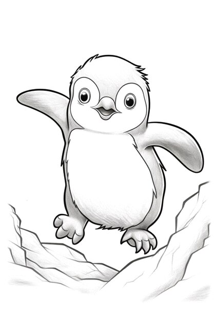 Photo illustration of penguin