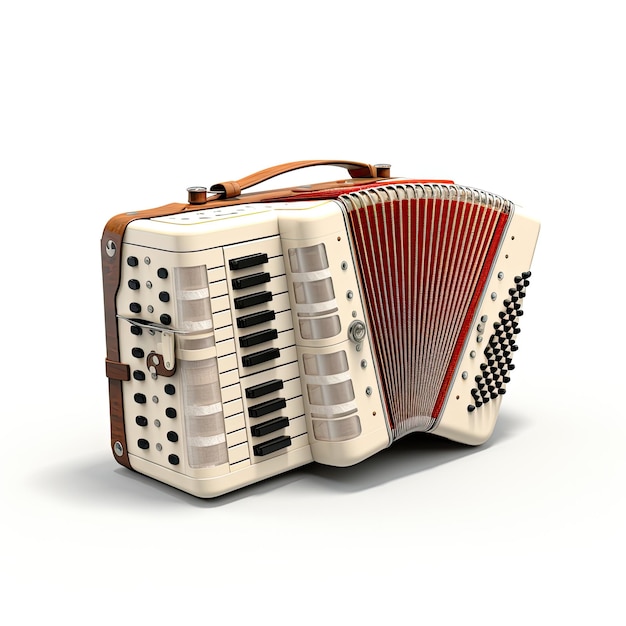 Illustration perfectly presented engaging vintage accordion