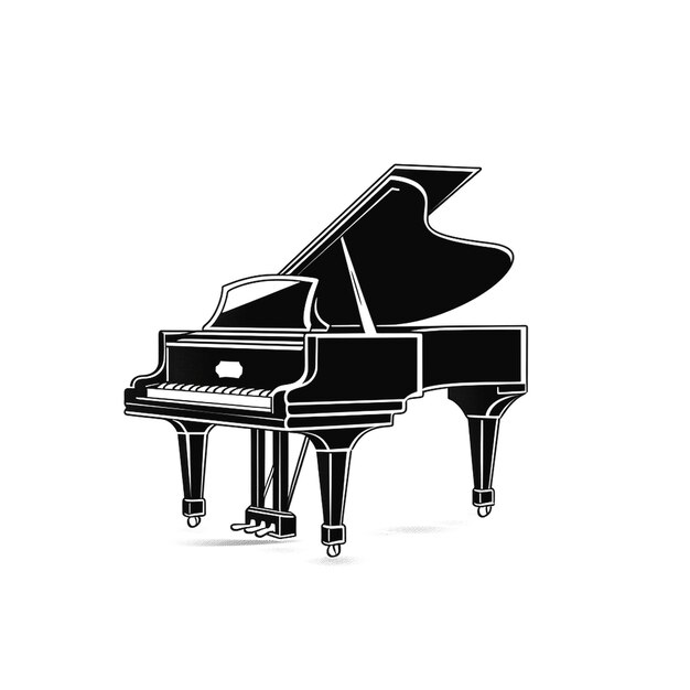 Photo illustration of piano