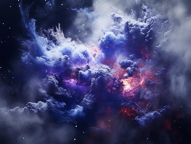 일러스트레이션 그림: 우주 은하, 외부 공간, 태양계