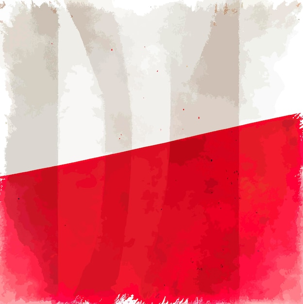 Illustration of the Poland flag