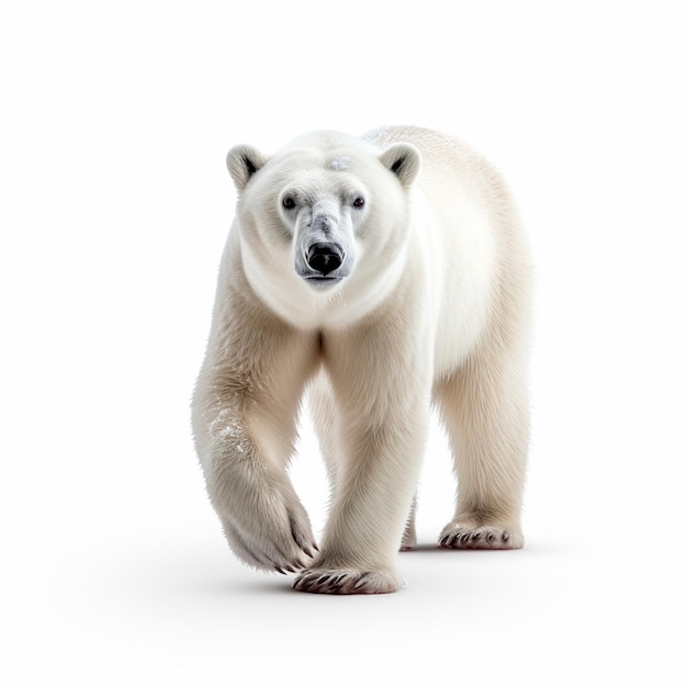 illustration of polar bear isolated on white background