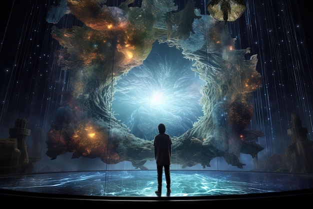 Illustration of the portal that invites you to a surreal and captivating universe