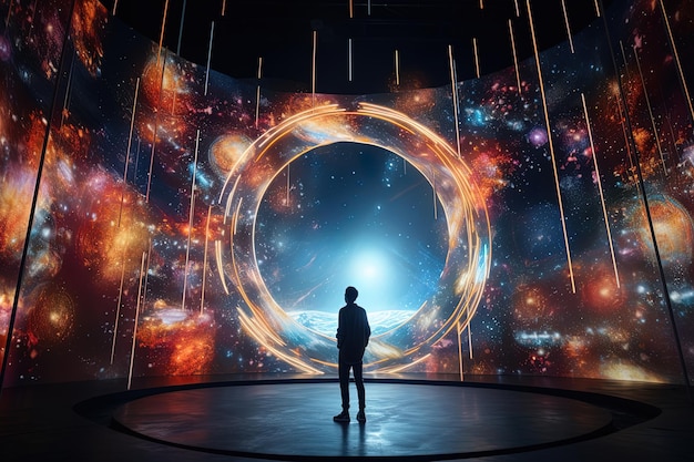 Illustration of the portal that invites you to a surreal and captivating universe