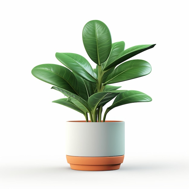 Иллюстрация Potted Plant3D-рендеринг присутствия горшечного растения