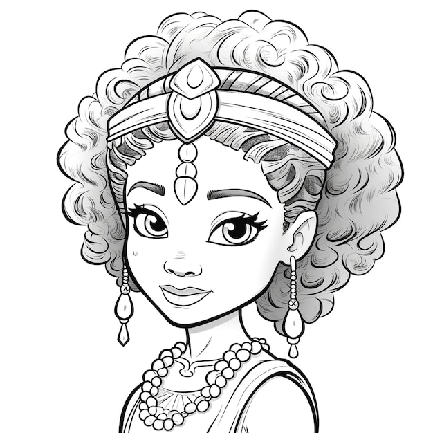 illustration of princess