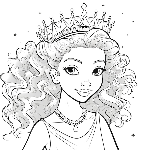 Photo illustration of princess