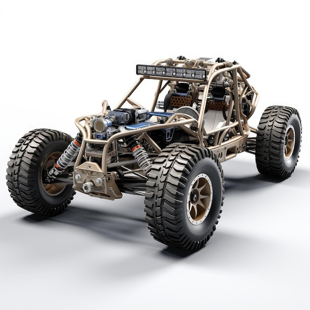 illustration rc car white background