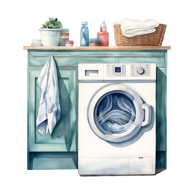 illustration of realistic Laundry Pods hyperrealistic watercolor ill