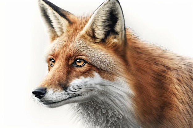 Illustration of a red fox Ai generated