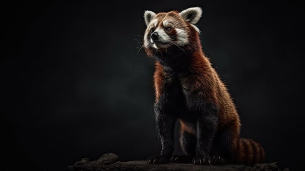 Illustration of Red Panda in the Forest