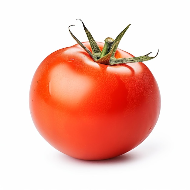 illustration of red tomato side view image from side isolated